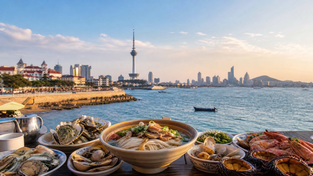 烟台旅游怎么吃出本地味,从蓬莱小面到夜宵烧烤