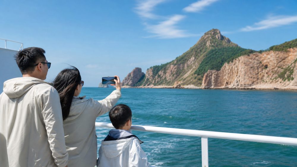 烟台长岛拍照去哪出色?从月牙湾到黄渤海分界线