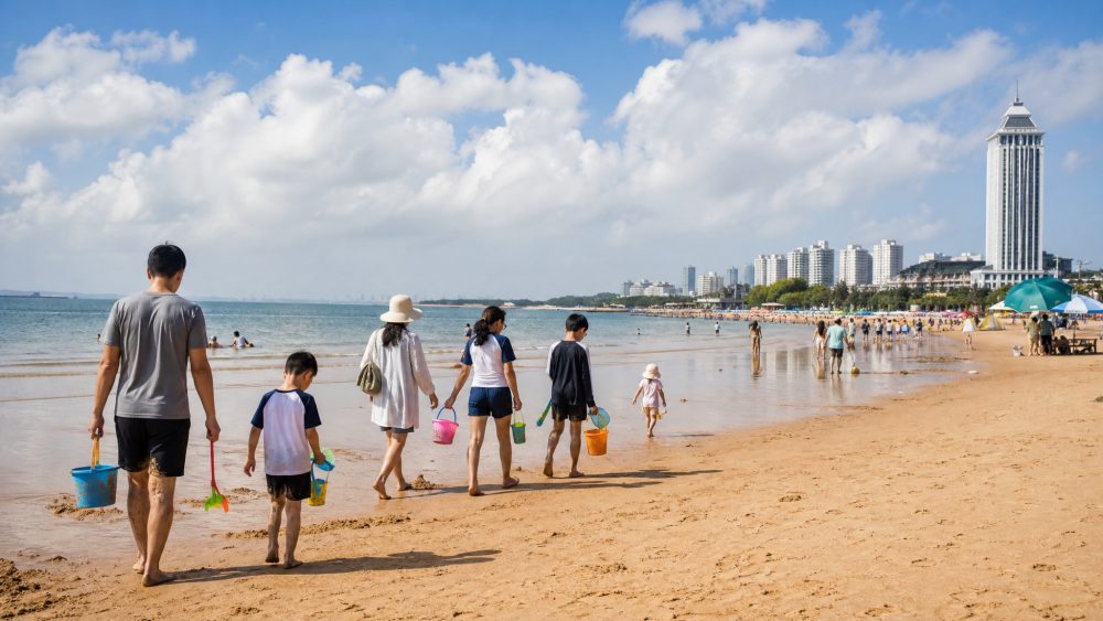 金沙滩海边玩完去哪吃?先从前台问一条本地路线